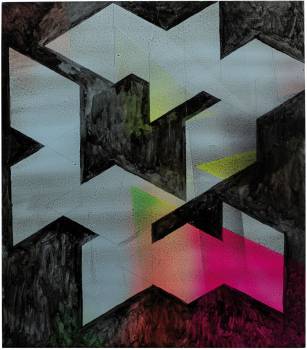 SOPHON  2019, Harzöllasur auf Holz, 40 x 35 cm