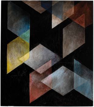 SOPHON  2019, Harzöllasur auf Holz, 40 x 35 cm