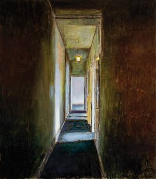 GANG 2017  Harzöllasur auf Holz   40 x 35 cm