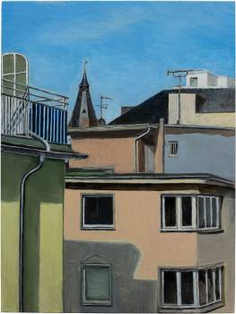 HOTEL, 2015, ÖL auf Holz, 40 x 30 cm