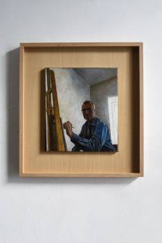 SPIEGEL, 2019, Harzöllasur auf Leinwand, 40 x 35 cm