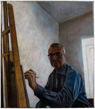 SPIEGEL, 2019, Harzöllasur auf Leinwand, 40 x 35 cm