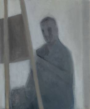 SPIEGEL, 2015, Öl auf Holz, 30 x 25 cm