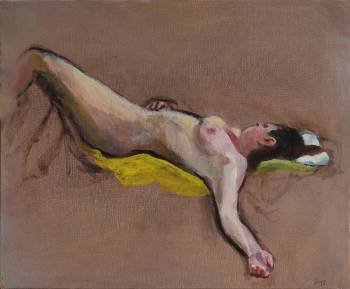 AKT, 2015, Öl auf Holz, 25 x 30 cm