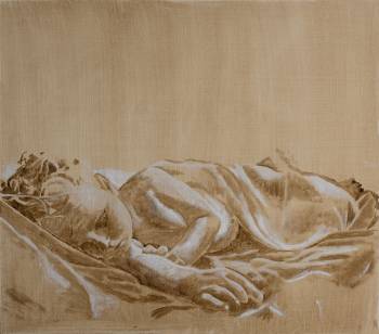 DAVID, 2018, Öl auf Holz, 35 x 40 cm