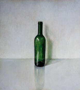 DAS ENDE DES SOMMERS, 2019, Harzöllasur auf Holz, 57 x 50 cm