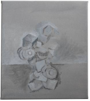 OBJEKT, 2019, Öl auf Leinwand, 40 x 35 cm