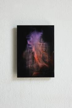 CROQUIS, 2017, Dammar auf Plexi, 21 x 15 cm