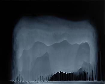 HILBERT III, 2015, Dammar auf Plexi, 24 x 30 cm