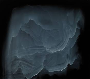 GRAU (HAUFF) I 2014 Dammar auf Plexi 50 x 57 cm 