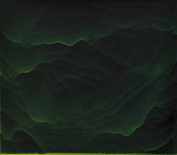 RÉUNION 0 C, 2006, Dammar auf Plexi, 50 x 57 cm