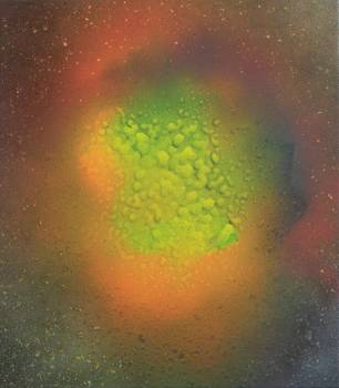 SUBSTANZ, 2018, Kreide auf Alu-Dibond, 57 x 