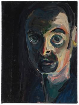 SELBST   1997  Öl auf Leinwand  46,5 x 35 cm 