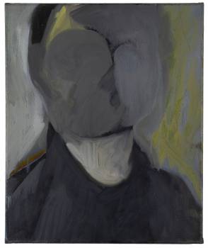 SELBST  1990 Öl auf Leinwand  45 x 37 cm  