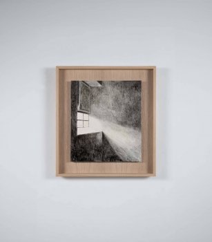 ATELIER CROQUIS   2023        Harzöllasur auf Holz            40 x 35 cm   