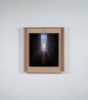 AUFERSTEHUNG 2023   Resin oil glaze on wood   40 x 35 cm  