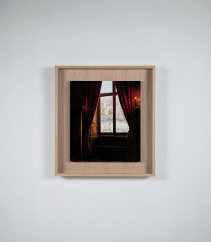 MAURITSHUIS 2023   Resin oil glaze on wood   40 x 35 cm  