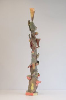 FARBPFLANZE 2022-2025 Kunststoff, Acryl, Bienenwachs, 124 x 20 x 21 cm 