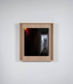 VERNUNFT 2023    Resin oil glaze on wood    40 x 35 cm   