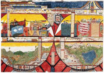 UNTERIRDISCHE WELT  1975 - 1976, Filzstift, 111 x 158 cm 