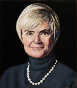 GLORIA, 2025, Harzöllasur auf Holz, 40 x 35 cm