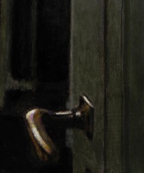 INTERIEUR (Detail) 2023  Harzöllasur auf Holz  40 x 35 cm