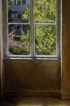 REQUIEM (Detail) 2022  Harzöllasur auf Holz  40 x 35 cm