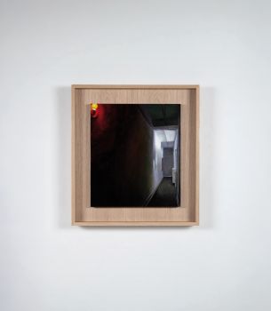 VERNUNFT  2023         Harzöllasur auf Holz            40 x 35 cm   