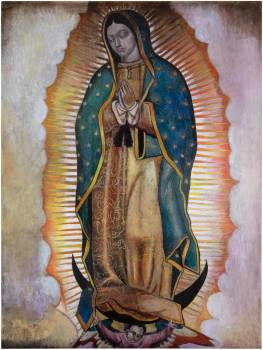 MARIA, 2022, Harzöllasur auf Holz, 80 X 60  cm